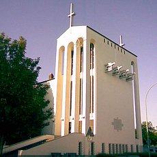 Holy Cross Church in Frankfurt's Bornheim district
